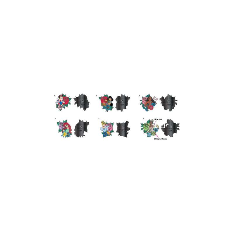 SPOTT-GR Disney Loungefly POP! - Καρφίτσες Princess Tattoo Μεγέθους 3cm (Σετ 12 Τεμάχια)