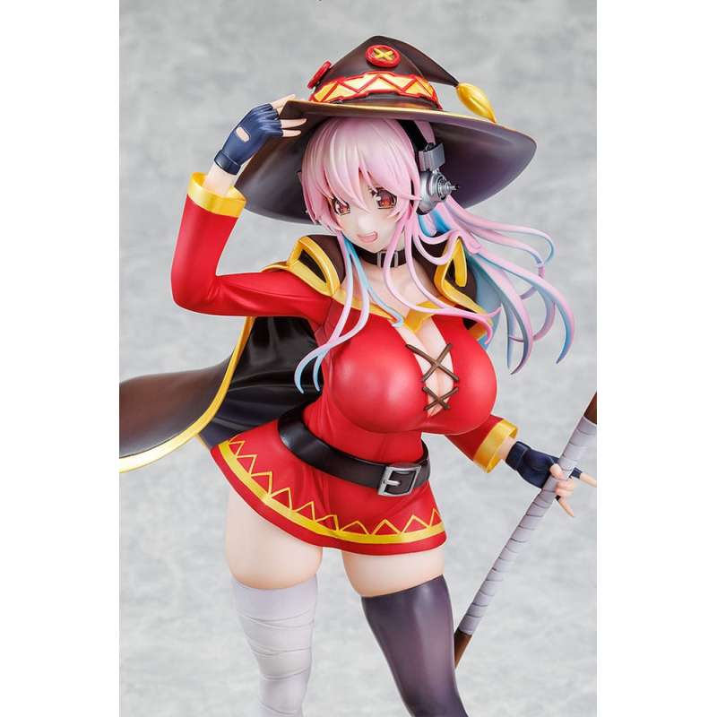 SPOTT-GR Super Sonico x Konosuba - Φιγούρα PVC (Αναλογία 1/7) Super Sonico Megumin Collaboration Ver. Μεγέθους 25cm