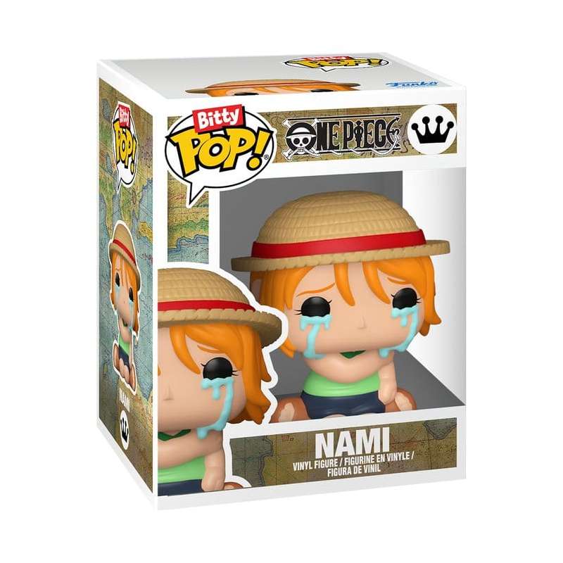 SPOTT-GR One Piece Bitty POP! - Φιγούρες Βινυλίου 2-Pack Monkey D. Luffy & Nami Μεγέθους 2cm