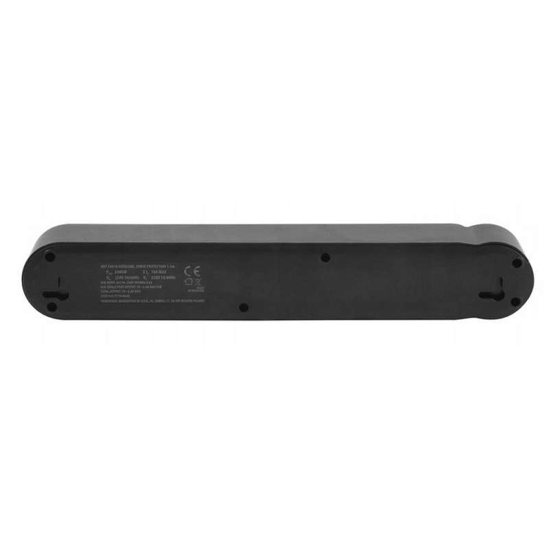 SPOTT-GR Art FU810 - Πολύπριζο με 4 Υποδοχές και Θύρες Φόρτισης 2 x USB-A / 1 x Type-C 1.5m σε Μαύρο Χρώμα