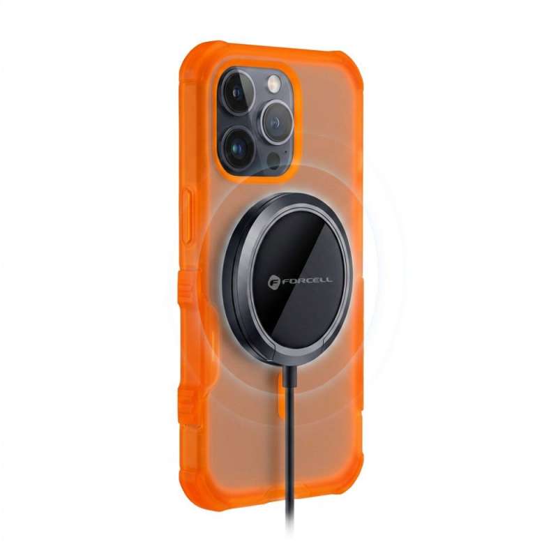 SPOTT-GR Forcell F-Protect BumperX Premium - Θήκη για Apple iPhone 17 Pro Max με Υποστήριξη MagSafe σε Πορτοκαλί Χρώμα
