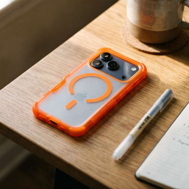 SPOTT-GR Forcell F-Protect BumperX Premium - Θήκη για Apple iPhone 17 Pro Max με Υποστήριξη MagSafe σε Πορτοκαλί Χρώμα