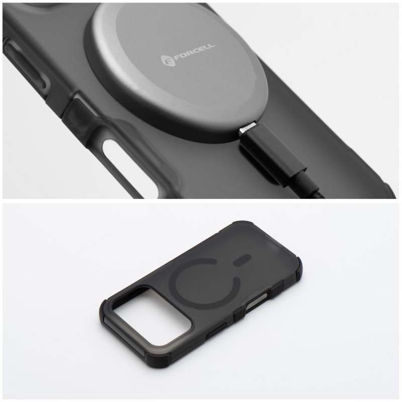 SPOTT-GR Forcell F-Protect BumperX Premium - Θήκη για Apple iPhone 16 Pro με Υποστήριξη MagSafe σε Μαύρο Χρώμα