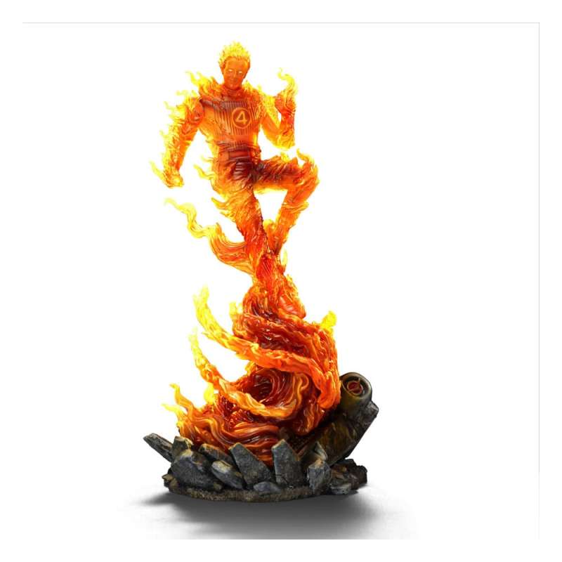 SPOTT-GR Fantastic Four Art Scale - Φιγούρα (Αναλογία 1/10) Human Torch Μεγέθους 30cm