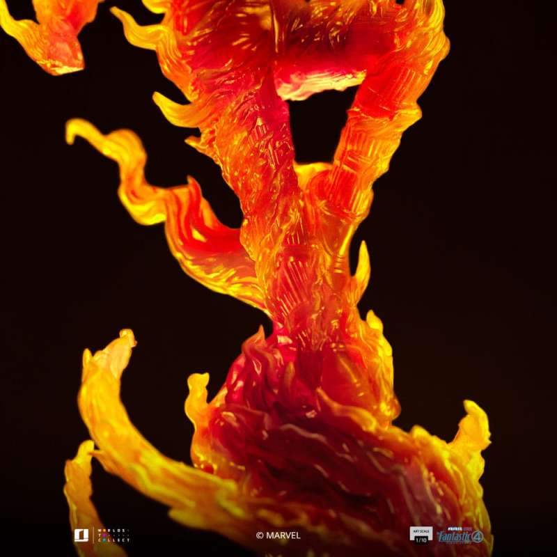 SPOTT-GR Fantastic Four Art Scale - Φιγούρα (Αναλογία 1/10) Human Torch Μεγέθους 30cm