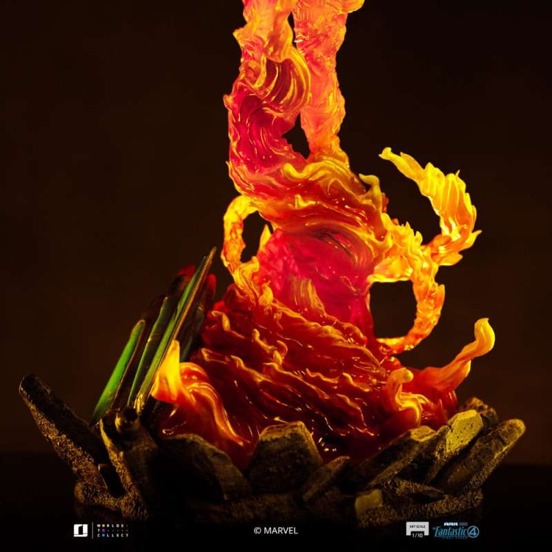 SPOTT-GR Fantastic Four Art Scale - Φιγούρα (Αναλογία 1/10) Human Torch Μεγέθους 30cm