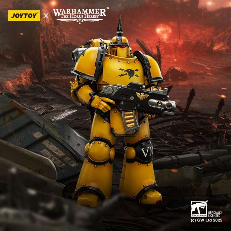 SPOTT-GR Warhammer The Horus Heresy - Φιγούρα Δράσης Imperial Fists MK lll Tactical Legionary Μεγέθους 12cm