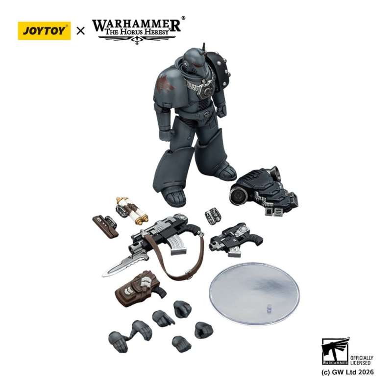 SPOTT-GR Warhammer The Horus Heresy - Φιγούρα Δράσης Space Wolves MKVI Tactical Legionary Μεγέθους 12cm