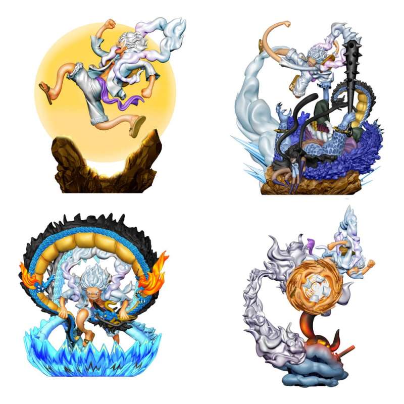 SPOTT-GR One Piece Petitrama PVC - Mini Φιγούρα Logbox Re Birth Gear Fifth Special Set Μεγέθους 9cm