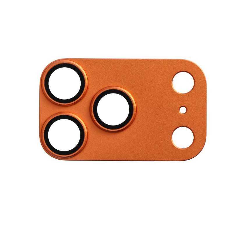 SPOTT-GR AR+AF Full Metal - Προστατευτικό Τζαμάκι Κάμερας για Apple iPhone 17 Pro σε Πορτοκαλί Χρώμα