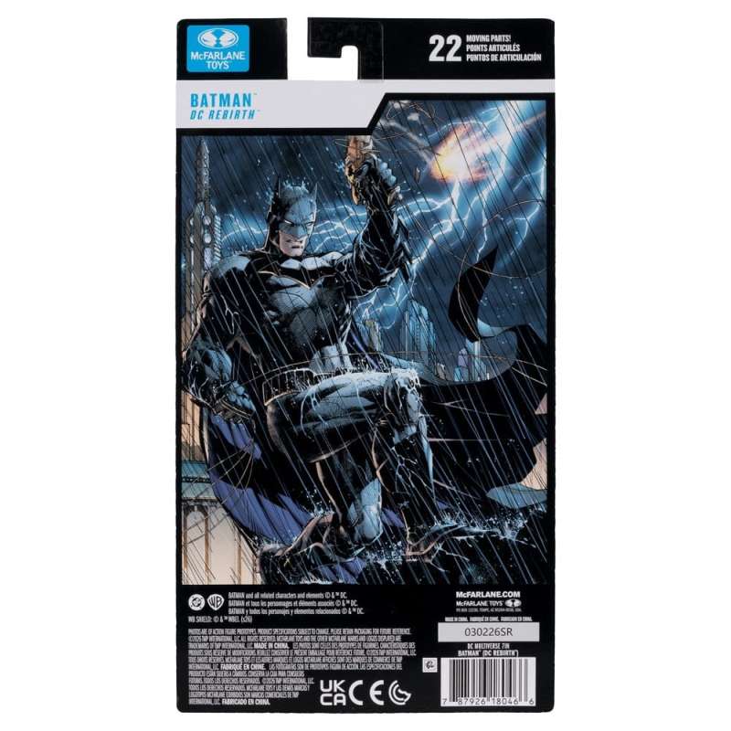 SPOTT-GR DC Multiverse - Φιγούρα Δράσης Batman (DC Rebirth) Μεγέθους 18cm