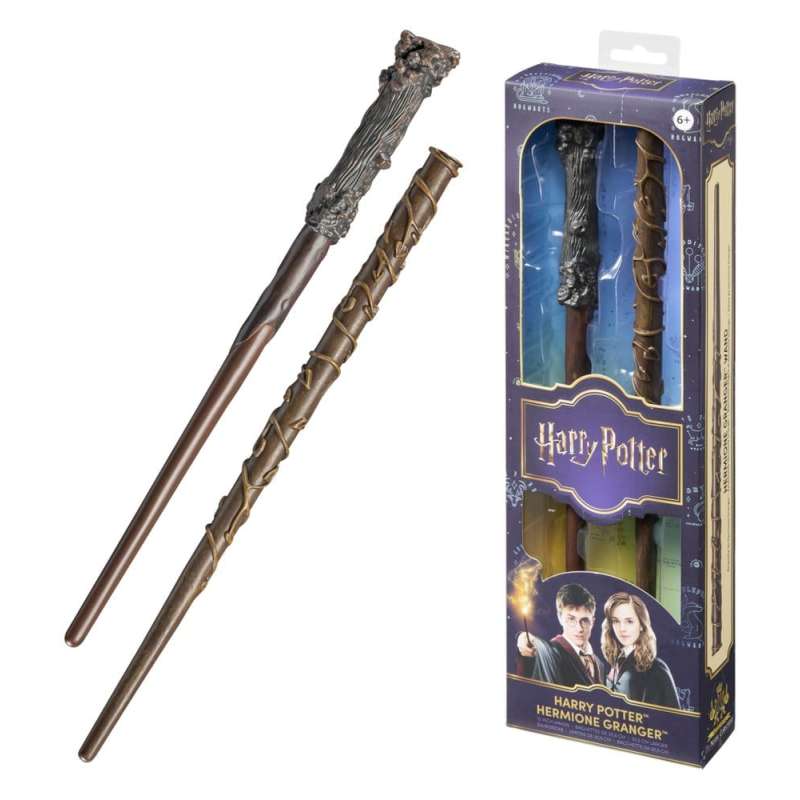 SPOTT-GR Harry Potter Roleplay - Ραβδιά Harry Potter & Hermione Granger Μεγέθους 31cm (2-Pack)