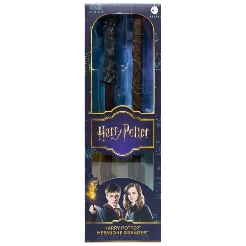 SPOTT-GR Harry Potter Roleplay - Ραβδιά Harry Potter & Hermione Granger Μεγέθους 31cm (2-Pack)
