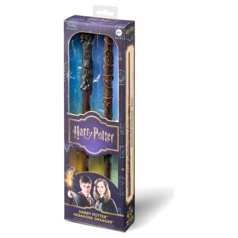 SPOTT-GR Harry Potter Roleplay - Ραβδιά Harry Potter & Hermione Granger Μεγέθους 31cm (2-Pack)