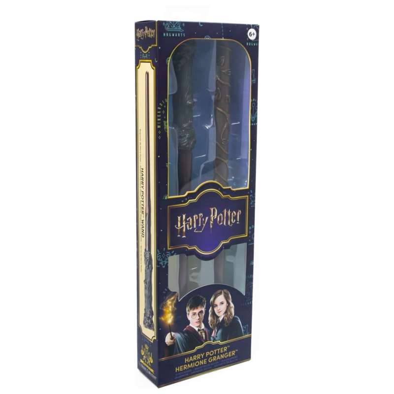 SPOTT-GR Harry Potter Roleplay - Ραβδιά Harry Potter & Hermione Granger Μεγέθους 31cm (2-Pack)
