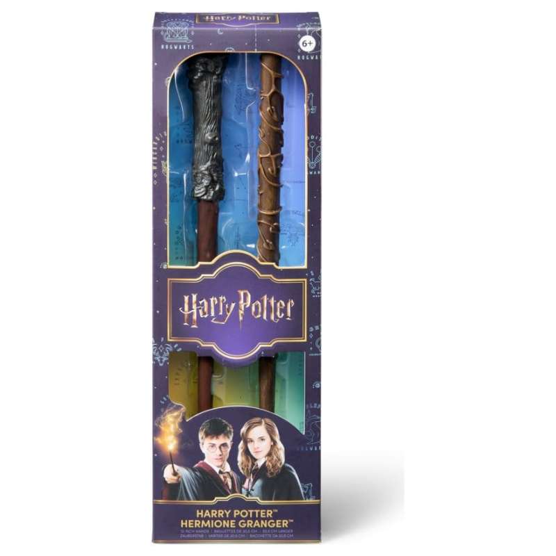 SPOTT-GR Harry Potter Roleplay - Ραβδιά Harry Potter & Hermione Granger Μεγέθους 31cm (2-Pack)
