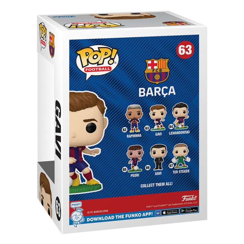 SPOTT-GR EFL POP! Football - Φιγούρα Βινυλίου Barcelona - Gavi Μεγέθους 9cm