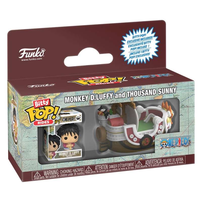 SPOTT-GR One Piece Bitty POP! Ride - Φιγούρα Βινυλίου Thousand Sunny w/Luffy Μεγέθους 2.5cm