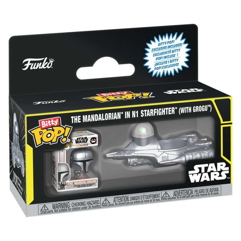 SPOTT-GR Star Wars Bitty POP! Ride - Φιγούρα Βινυλίου N1 w/Mando Μεγέθους 2.5cm