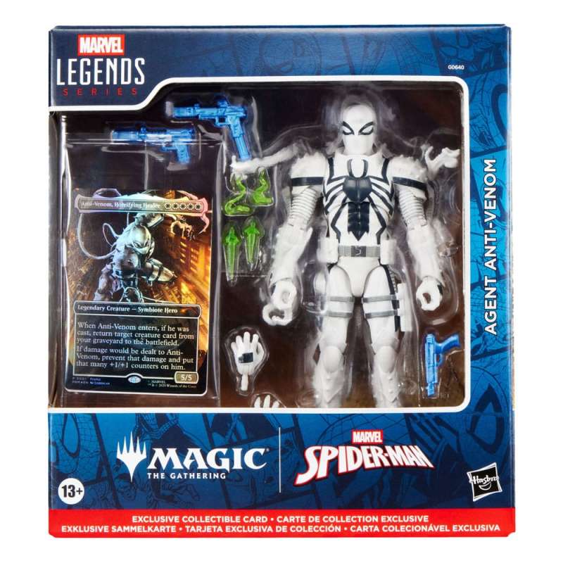 SPOTT-GR Marvel Legends Magic: The Gathering - Φιγούρα Δράσης Agent Anti-Venom (με Exclusive Foil Card) Μεγέθους 15cm