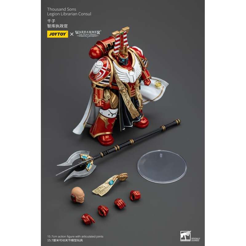 SPOTT-GR Warhammer The Horus Heresy - Φιγούρα Δράσης (Αναλογία 1/18) Thousand Sons Legion Librarian Consut Μεγέθους 16cm