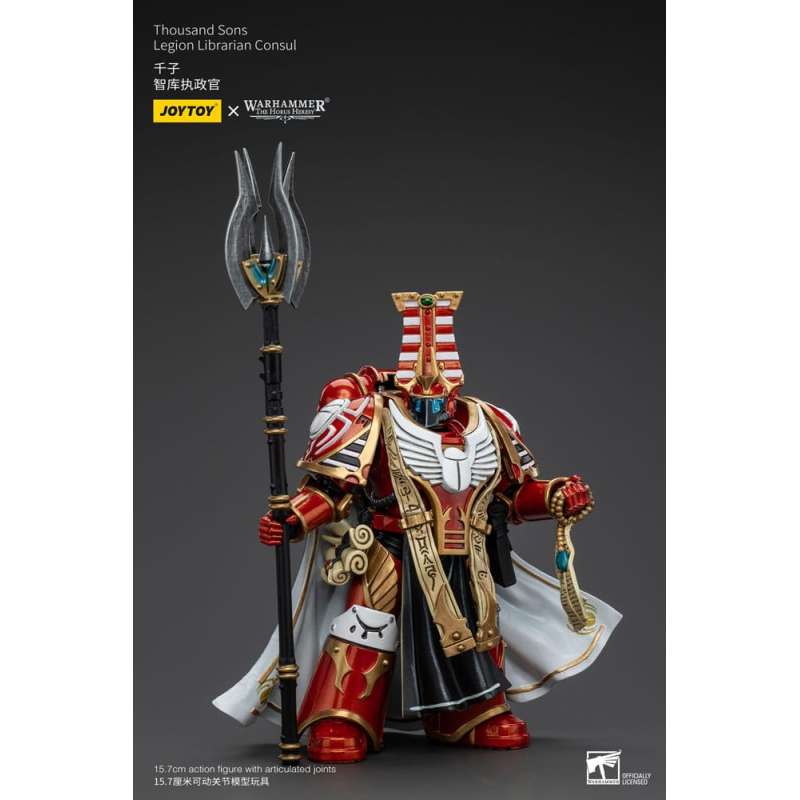 SPOTT-GR Warhammer The Horus Heresy - Φιγούρα Δράσης (Αναλογία 1/18) Thousand Sons Legion Librarian Consut Μεγέθους 16cm