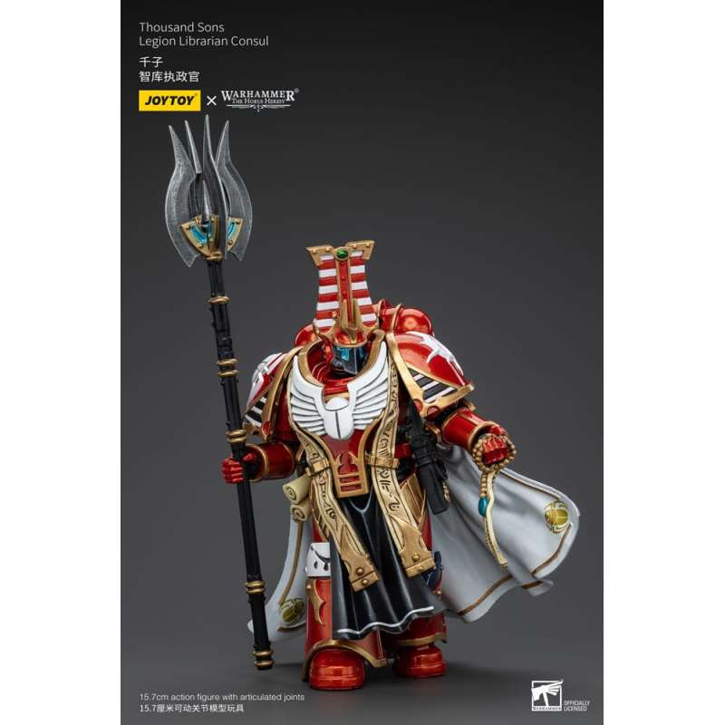 SPOTT-GR Warhammer The Horus Heresy - Φιγούρα Δράσης (Αναλογία 1/18) Thousand Sons Legion Librarian Consut Μεγέθους 16cm