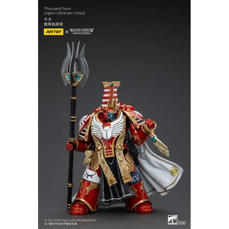 SPOTT-GR Warhammer The Horus Heresy - Φιγούρα Δράσης (Αναλογία 1/18) Thousand Sons Legion Librarian Consut Μεγέθους 16cm