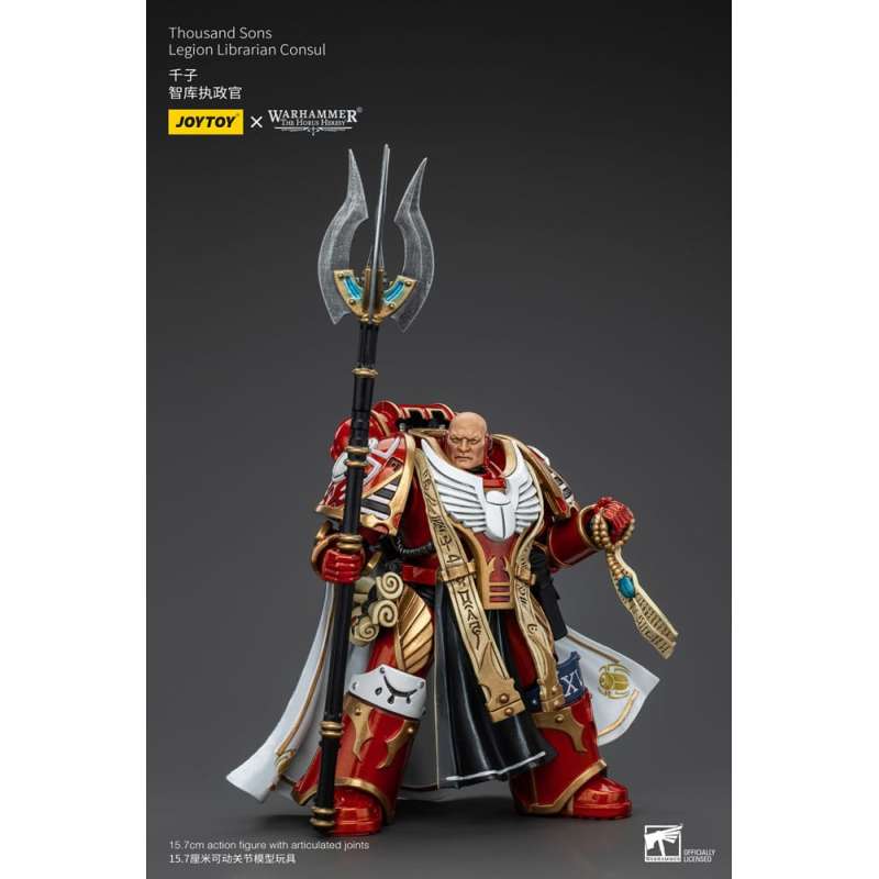 SPOTT-GR Warhammer The Horus Heresy - Φιγούρα Δράσης (Αναλογία 1/18) Thousand Sons Legion Librarian Consut Μεγέθους 16cm