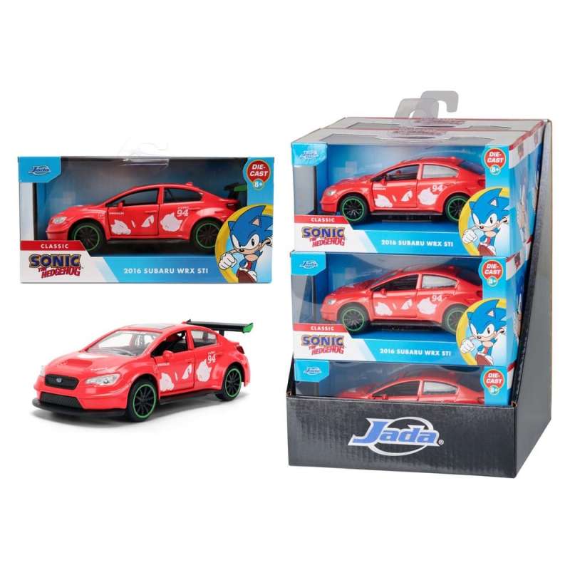 SPOTT-GR Sonic - Diecast Model (Αναλογία 1/32) Knuckles 2016 Subaru WRX STI (Σετ 6 Τεμάχια)