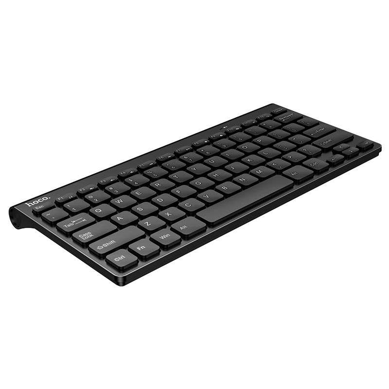 SPOTT-GR Hoco GM70 - Ασύρματο Μίνι Πληκτρολόγιο QWERTY 2.4G σε Μαύρο Χρώμα