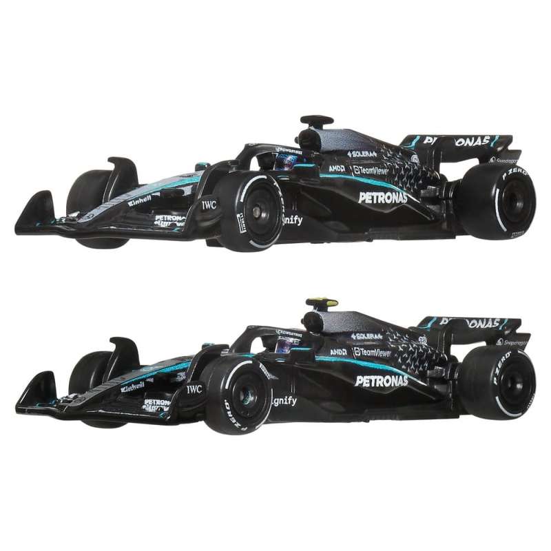 SPOTT-GR Formula 1 Hot Wheels Premium - Die-Cast Οχήματα (Αναλογία 1/64) Team Mercedes-AMG PETRONAS (2-Pack)