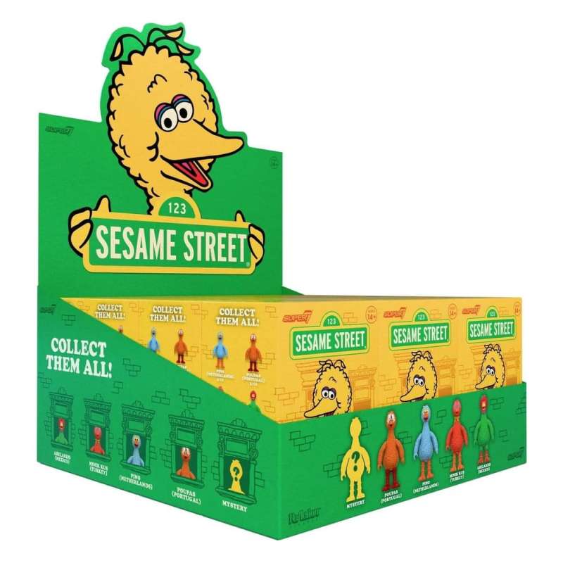 SPOTT-GR Sesame Street (Big Birds from Around the World) - Φιγούρες Δράσης σε Blind Box (Wave 5) Display (Σετ 12 Τεμάχια)