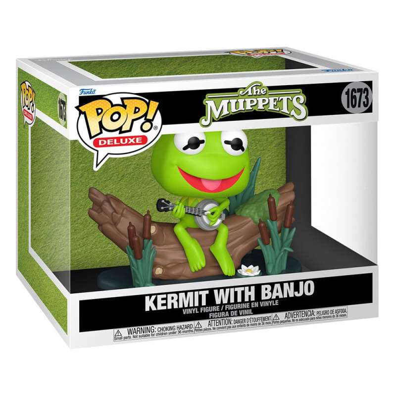 SPOTT-GR The Muppets POP! Deluxe - Φιγούρα Βινυλίου Kermit with Banjo Μεγέθους 9cm