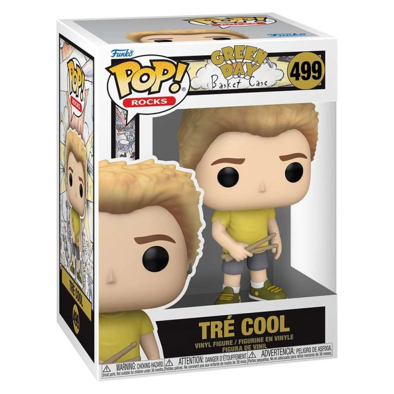 SPOTT-GR Green Day POP! Rocks - Φιγούρα Βινυλίου Tre Cool (Basket Case) Μεγέθους 9cm
