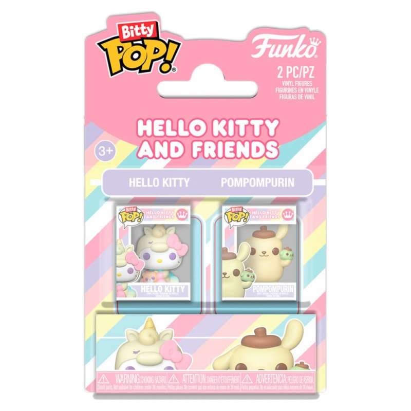 SPOTT-GR Sanrio Bitty POP! - Φιγούρες Βινυλίου Hello Kitty & Pompompurin Μεγέθους 2cm (2-Pack)