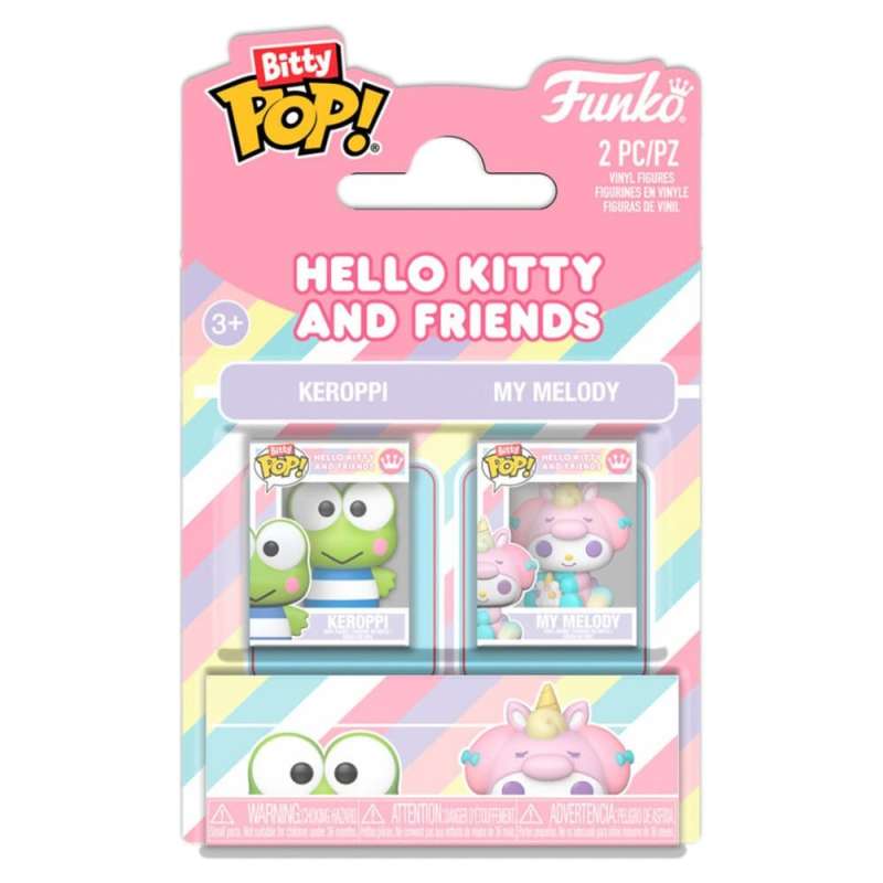 SPOTT-GR Sanrio Bitty POP! - Φιγούρες Βινυλίου Keroppi & My Melody Μεγέθους 2cm (2-Pack)