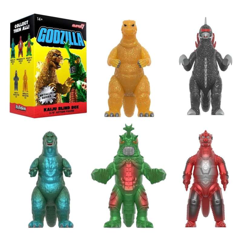 SPOTT-GR Godzilla Toho (Metallic) - Φιγούρα Δράσης Blind Box Wave 5 Display (Σετ 12 Τεμάχια)