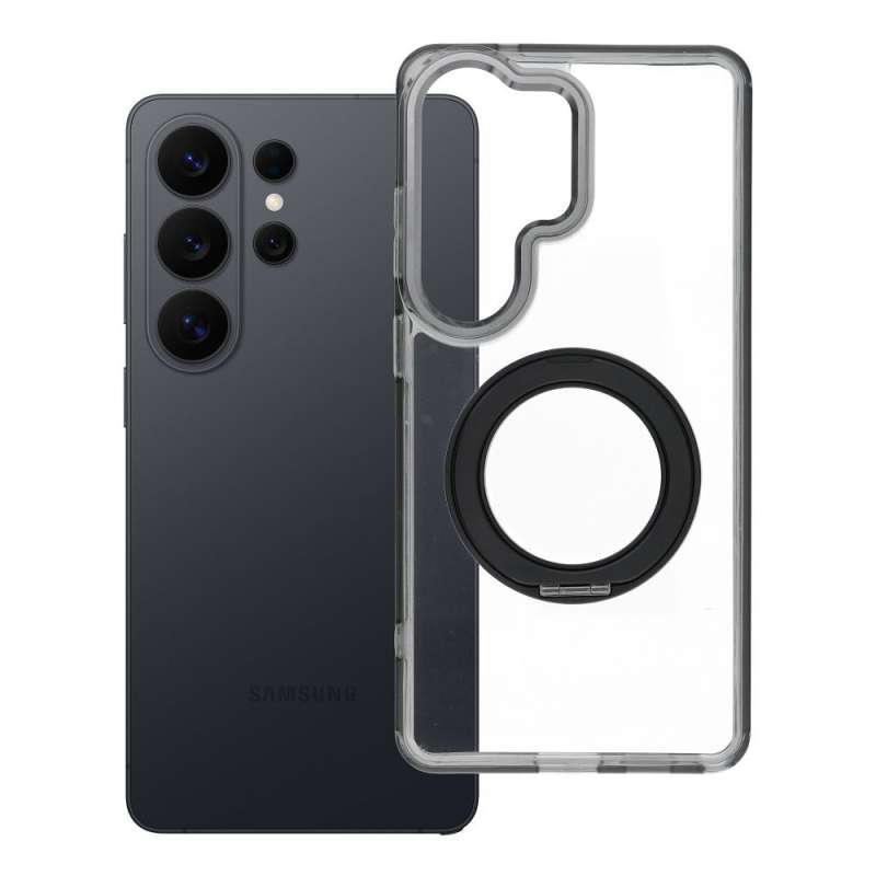 SPOTT-GR Frame Circle Stand - Θήκη για Samsung Galaxy S26 Ultra με Υποστήριξη MagSafe σε Μαύρο Χρώμα