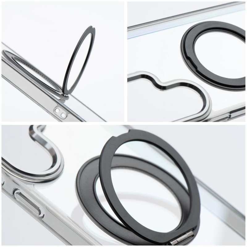 SPOTT-GR Frame Circle Stand - Θήκη για Samsung Galaxy A17 με Υποστήριξη MagSafe σε Μαύρο Χρώμα