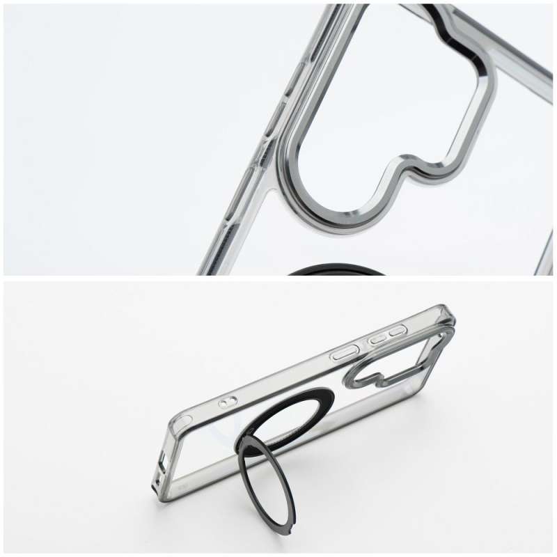 SPOTT-GR Frame Circle Stand - Θήκη για Samsung Galaxy A17 με Υποστήριξη MagSafe σε Μαύρο Χρώμα