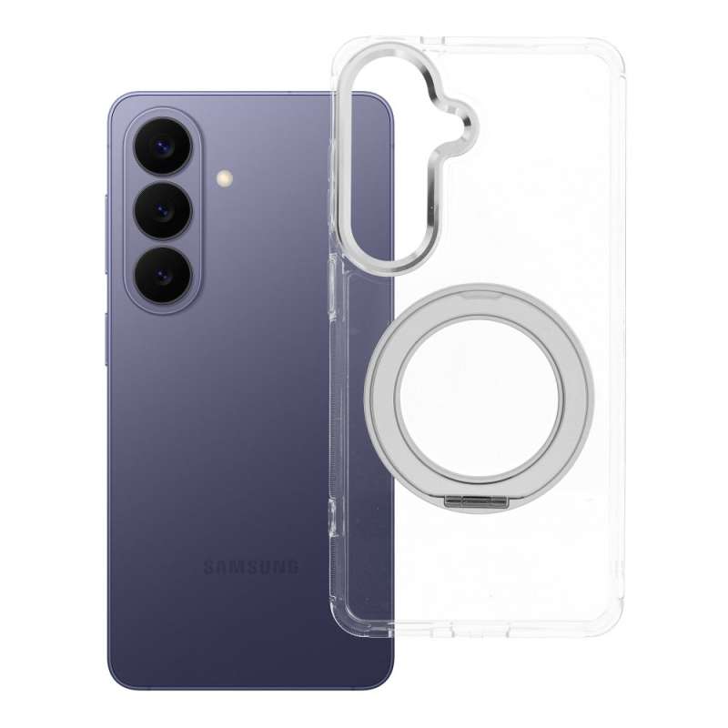 SPOTT-GR Frame Circle Stand - Θήκη για Samsung Galaxy S26 με Υποστήριξη MagSafe Διάφανη