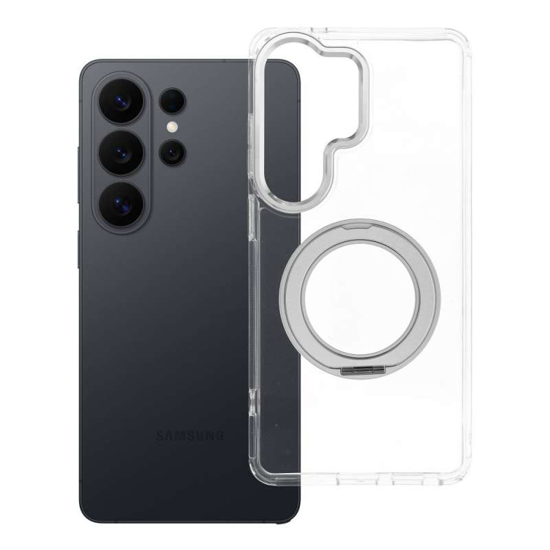 SPOTT-GR Frame Circle Stand - Θήκη για Samsung Galaxy S26 Ultra με Υποστήριξη MagSafe Διάφανη