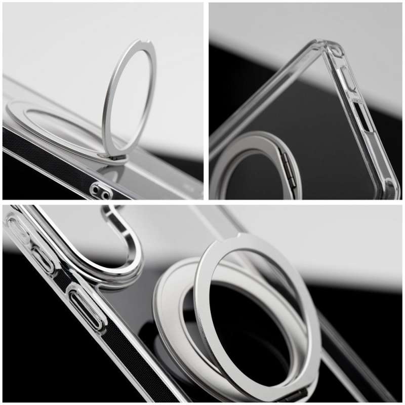 SPOTT-GR Frame Circle Stand - Θήκη για Samsung Galaxy A36 με Υποστήριξη MagSafe Διάφανη