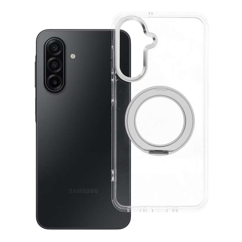 SPOTT-GR Frame Circle Stand - Θήκη για Samsung Galaxy A17 με Υποστήριξη MagSafe Διάφανη