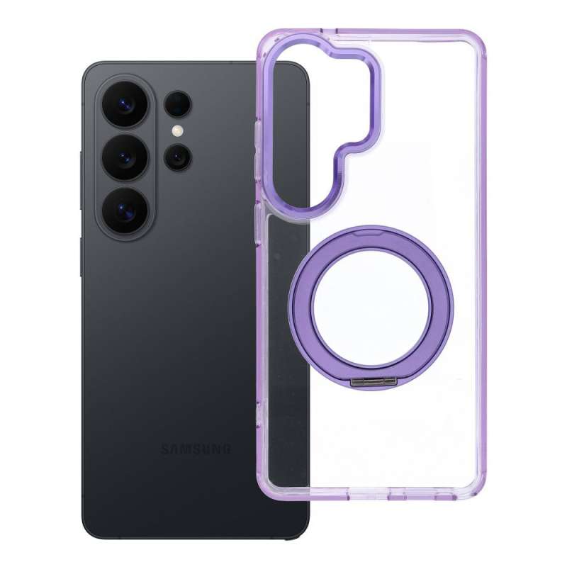 SPOTT-GR Frame Circle Stand - Θήκη για Samsung Galaxy S26 Ultra με Υποστήριξη MagSafe σε Μωβ Χρώμα