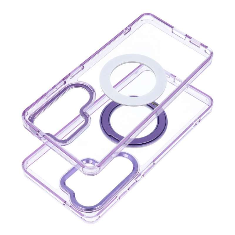 SPOTT-GR Frame Circle Stand - Θήκη για Samsung Galaxy A37 με Υποστήριξη MagSafe σε Μωβ Χρώμα
