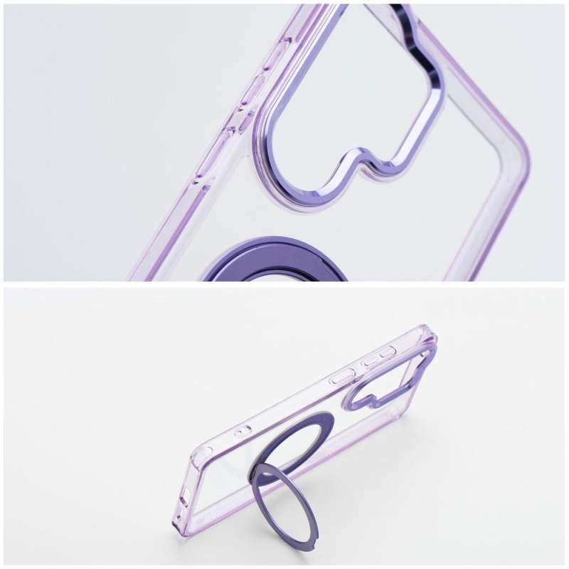 SPOTT-GR Frame Circle Stand - Θήκη για Samsung Galaxy A37 με Υποστήριξη MagSafe σε Μωβ Χρώμα