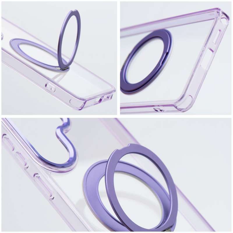 SPOTT-GR Frame Circle Stand - Θήκη για Samsung Galaxy S26 με Υποστήριξη MagSafe σε Μωβ Χρώμα