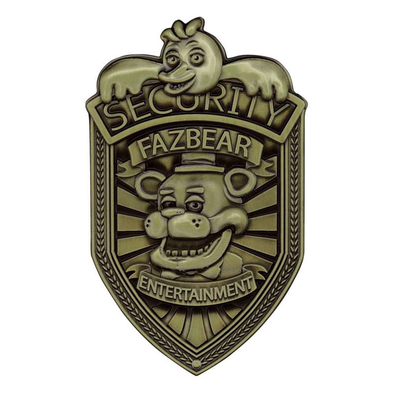 SPOTT-GR Five Nights at Freddy´s - Ρέπλικα Security Badge Antique Brass Edition